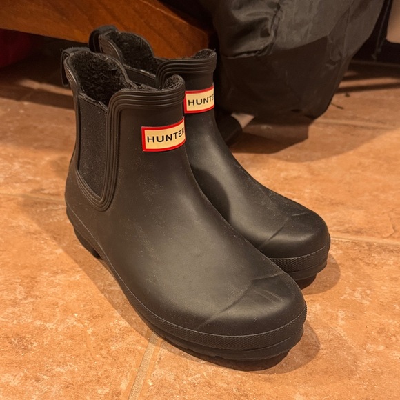 Hunter Black Short Rain Boots - Picture 1 of 4
